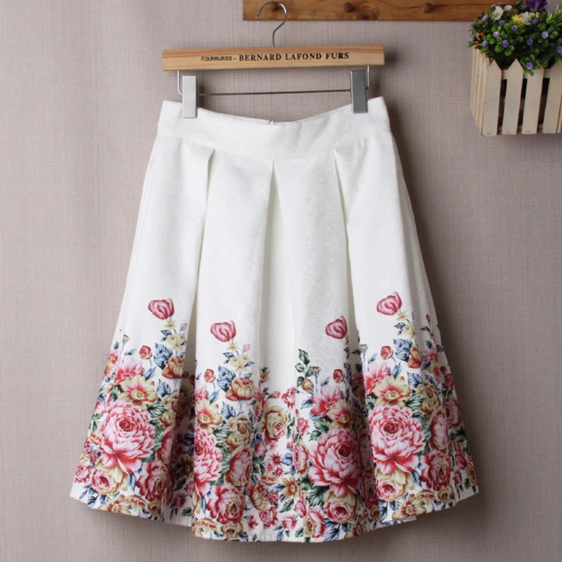 Женская плиссированная юбка HSPL с высокой талией средней длины 2017 весенне-летняя