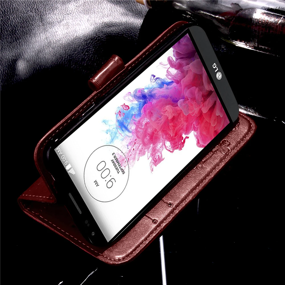 Чехол с цветочным принтом для LG G3 Stylus D690, кожаный бумажник, флип-чехол, чехол для LG D690 G3 Stylus, чехол для телефона с отделениями для карт