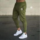 Мужские спортивные штаны для фитнеса, эластичные хлопковые обтягивающие брюки для тренировок, 2018