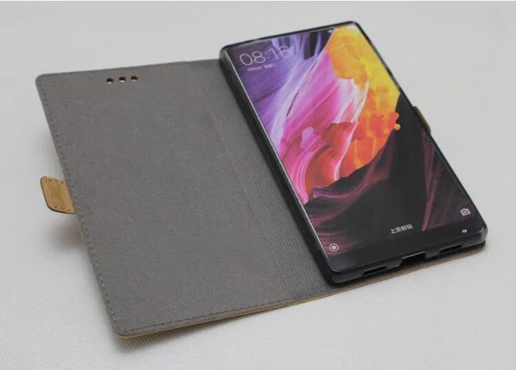 Оригинальный чехол для Xiaomi Mix высококачественный кожаный чехол-книжка с