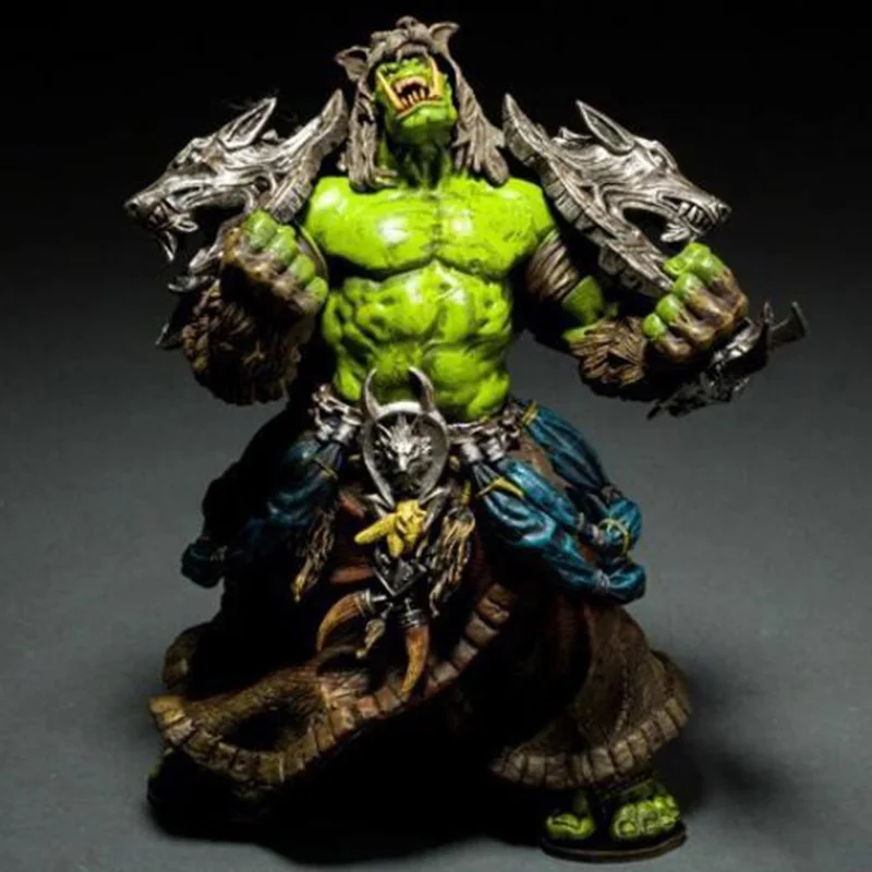 21 см игра игрушечные лошадки WOW DC Неограниченное Orc Шаман Rehgar Earthfury ПВХ Аниме Фигурка модель для детей, фанатов, подарки на день рождения