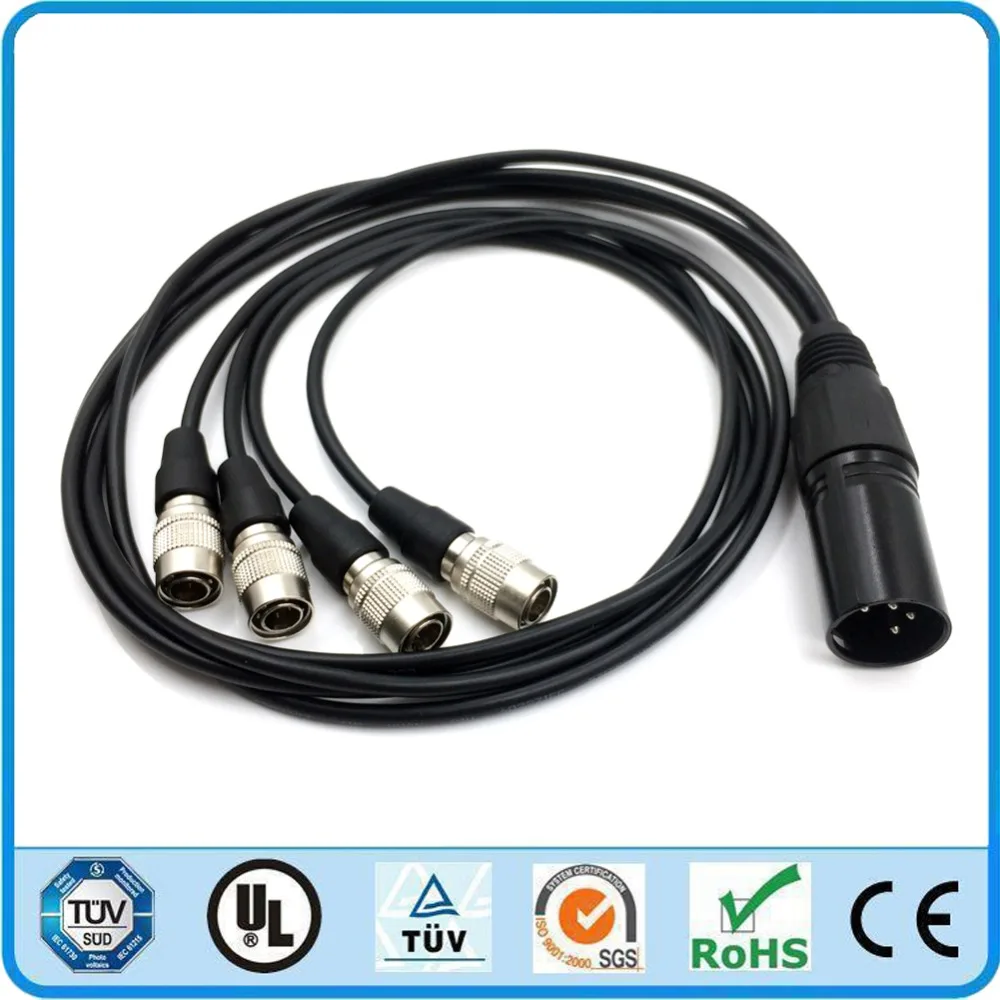 XLR 4 Pin к Hirose Male ZOOM F8 кабель питания звуковые устройства 688 664 линия в 1|Соединители| |