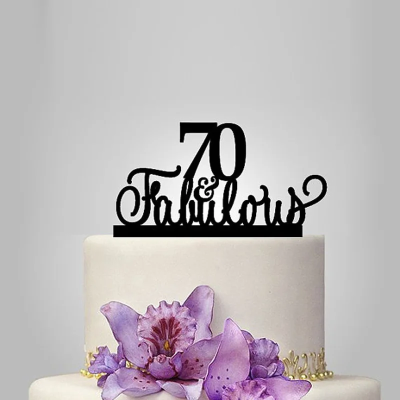 2017 реальные недорогие акриловые топперы для свадебного торта 30-й и сказочный