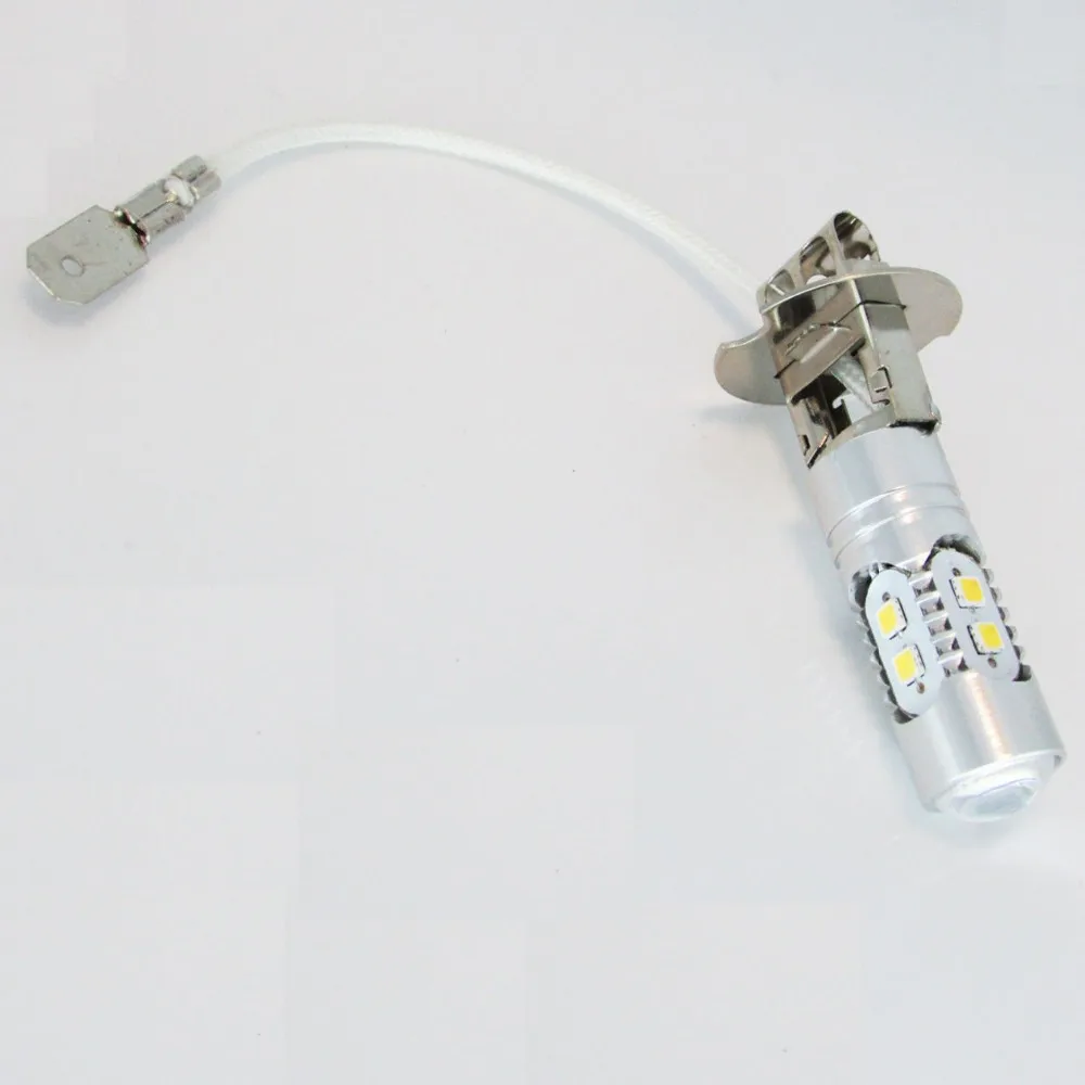Free shipping 4pcs/lot H3 LED Bulb Samsung 2323 chip White Car Driving Fog Light Projector Lens 10W |