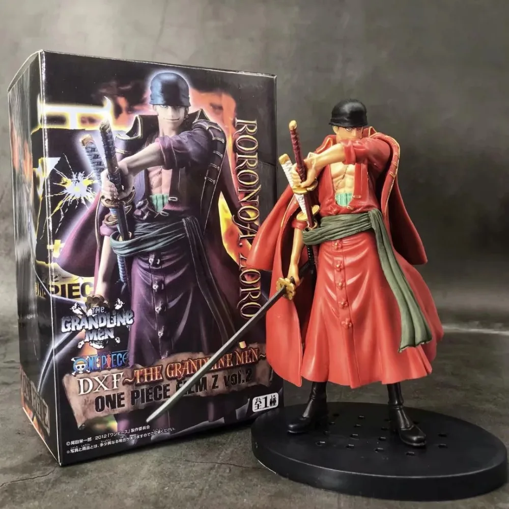 Новый комикс аниме одна штука статуя Roronoa Зоро красная одежда версия DXF фигурка