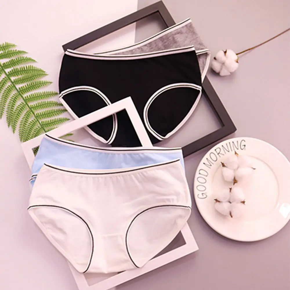 Сексуальные женские трусики со средней талией дышащее Нижнее белье Женские