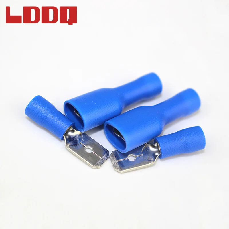 Комплект обжимных клемм LDDQ Spade папа и мама соединители для проводов faston 16 14AWG