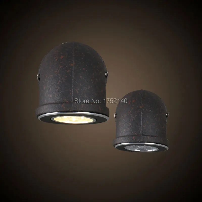 

7w fashion led wall lamp, wrought iron diameter 14cm water pipe wall lamp,vintage industrial retro balcony stair lighting