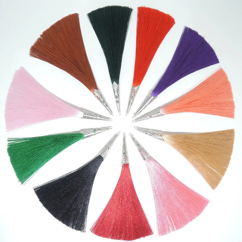 5 шт./лот оптовая продажа 13 см маленькая Длинная атласная кисточка разноцветные