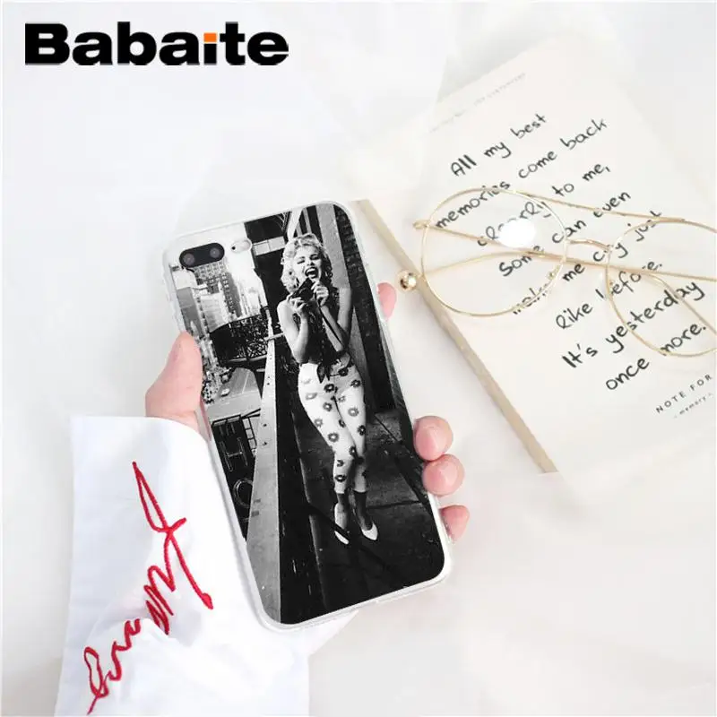 A16 Babaite marylin monroe, TPU, аксессуары для телефонов, чехол, оболочка для iPhone 8, 7, 6, 6S Plus, X, XS MAX, 5, 5S, SE, XR, 10, чехол - Цвет: A16