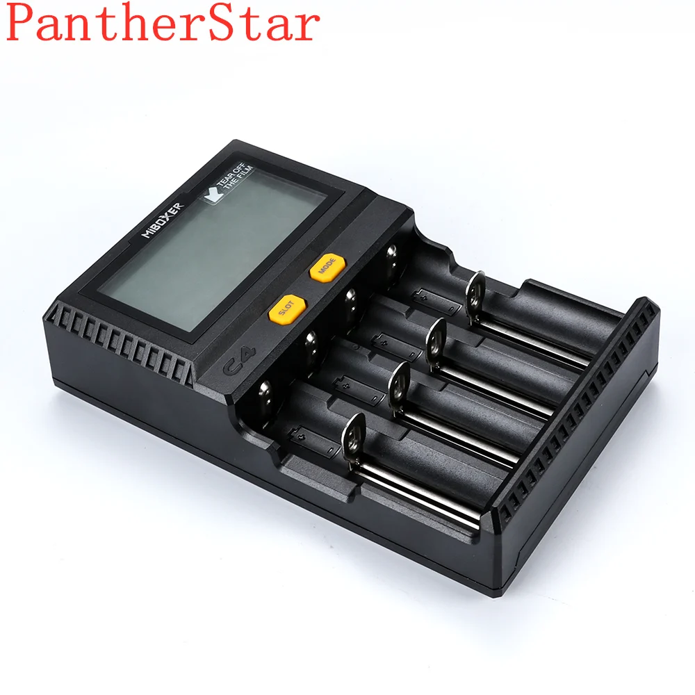 C4 Miboxer зарядное устройство для смартфонов 4 ЖК дисплей слота 10340 10440 AA AAA 14500 18650 26650