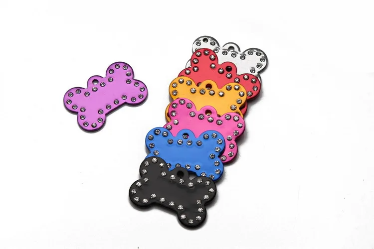 100 шт./лот двусторонний * с гравировкой на заказ идентификационный номер питомца