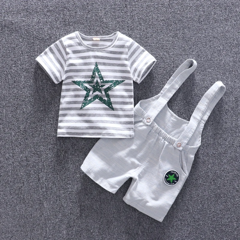BibiCola/Одежда для маленьких мальчиков летние комплекты одежды младенцев модная