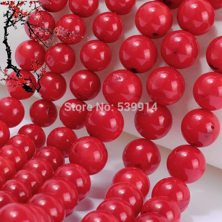 Круглые бусины из красного коралла 3/4/5/6/8/9 мм|beads 3mm|red coral beadsbeads for jewelry making |