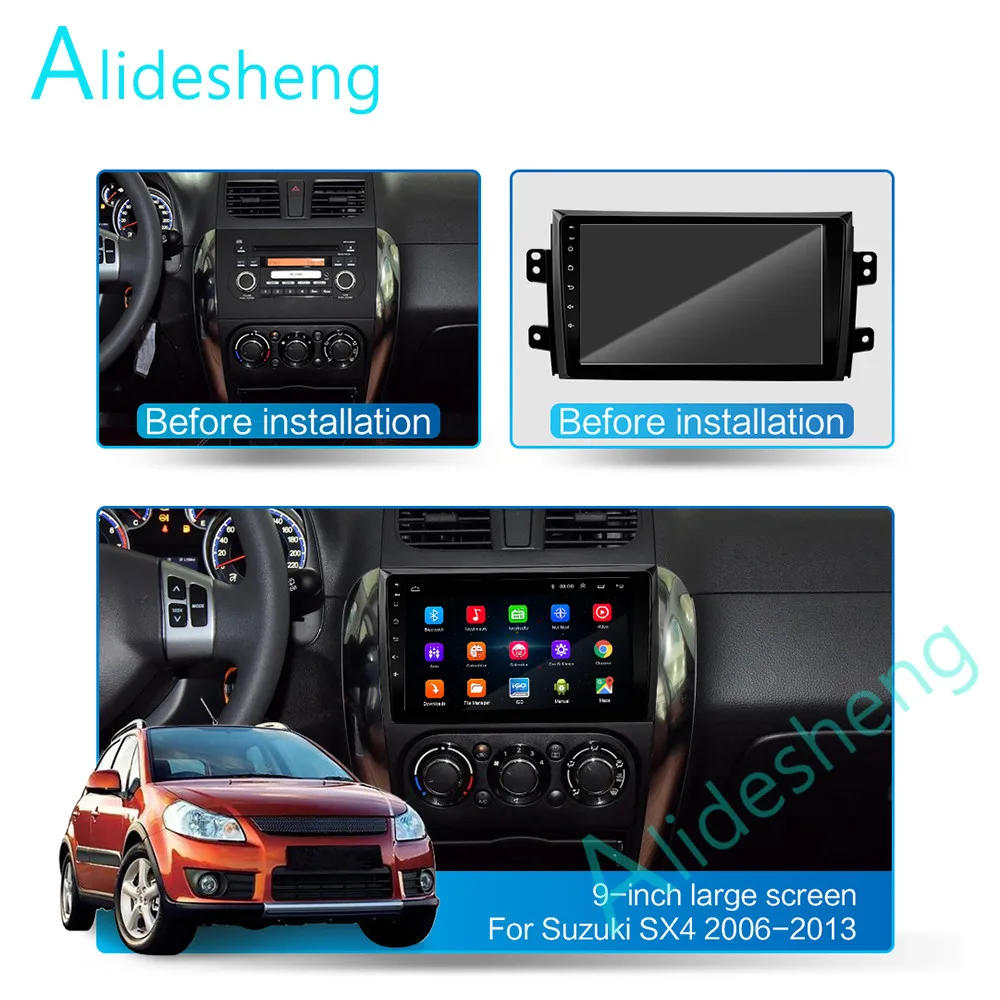 2G+ 32 2 din Android 8,1 4G чистая Автомобильная радио мультимедиа видео плеер для Suzuki SX4 2006 2007 2008 2009 2010 2011 2012 WiFi BT DSP