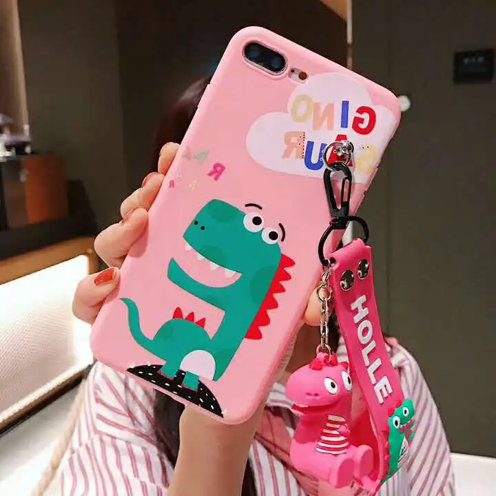 Милые матовые мягкие чехлы из ТПУ с динозавром для iPhone X Xs Max XR 6 6s 7 8 Plus кукольный