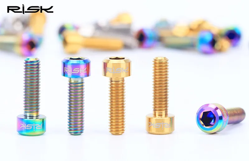 4 шт. M6x20mm Титан Ti винтовые болты для дисковые велосипедные тормозные адаптер калипера горный велосипед запчасти