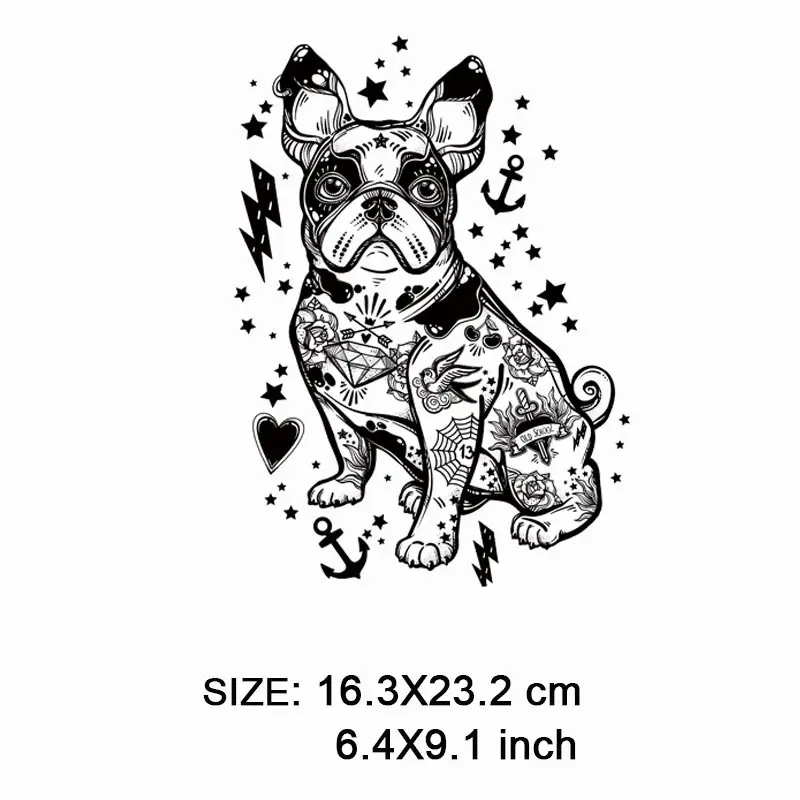 ONESAID мило ПВХ жару собак для футболка термонаклейки Термоаппликации Ткань Утюг