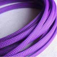 1 50m cable sleeves 3 25mm purple snakeskin mesh wire protecting nylon tight pet expandable insulation sheathing braided sleeves