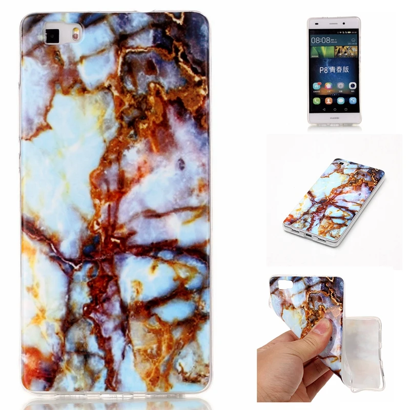 2017 новое поступление Модный мягкий чехол из ТПУ с изображением мраморного камня