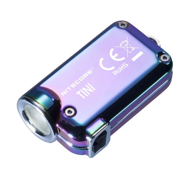1 шт. Лучшая цена Nitecore TINI SS USB Перезаряжаемый светодиодный светильник из нержавеющей стали CREE XP-G2 S3 светодиодный 380 лм USB перезаряжаемый литий-ионный аккумулятор - Испускаемый цвет: blue