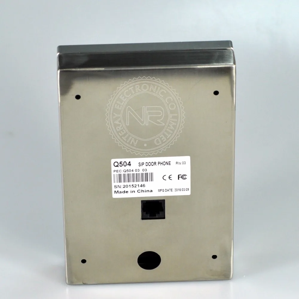 SIP-телефон двери Поддержка дверной звонок с внутренней и проводной для офиса