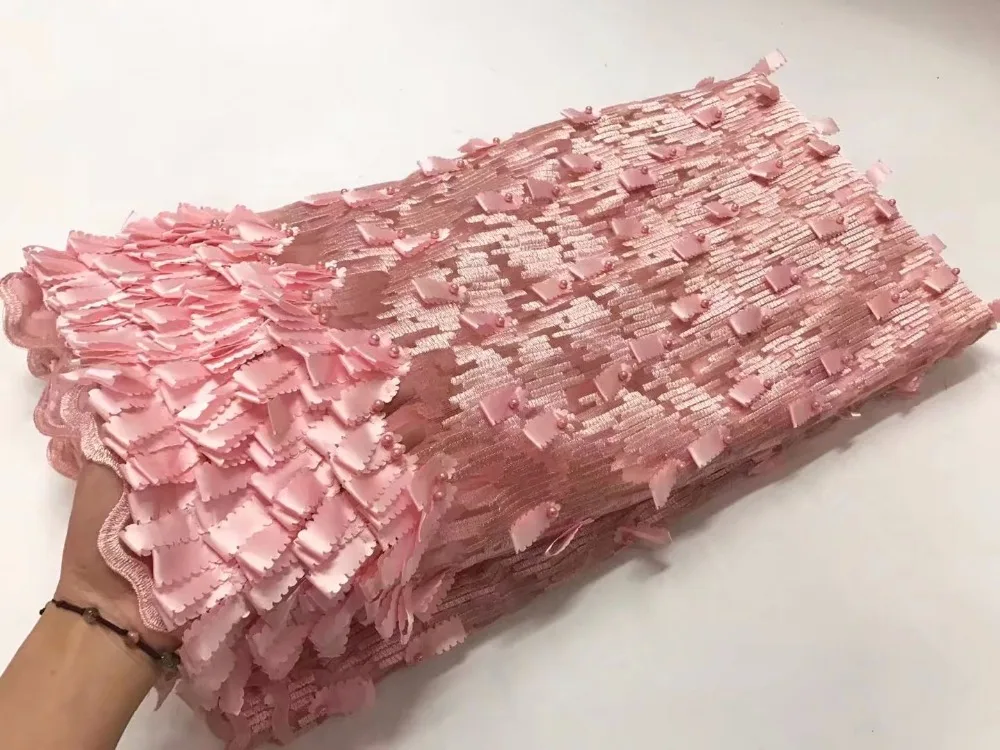 Горячие продаж Африканский 3D кружевной ткани последний стиль кружевная тесьма с