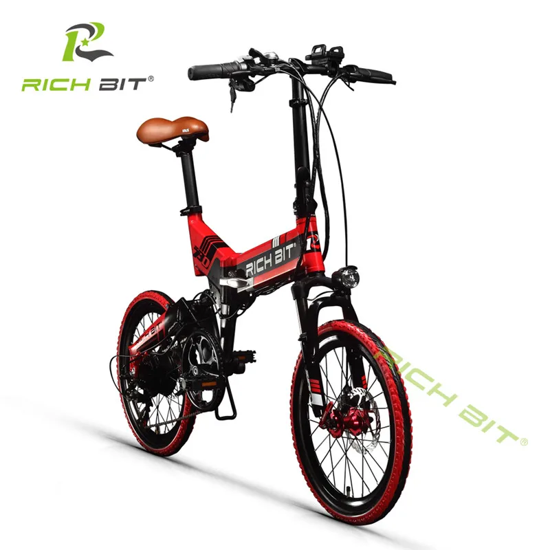 Горный электровелосипед RichBit 48 в 8 Ач складной электрический велосипед со скрытой