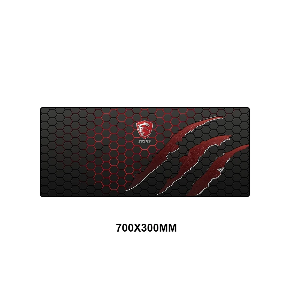 MSI-009 MSI коврик для мыши большой XXL геймер Противоскользящий резиновый коврик игровой коврик для мыши к клавиатуре ноутбук скорость мыши мышь стол игровые коврики - Цвет: MSI-009