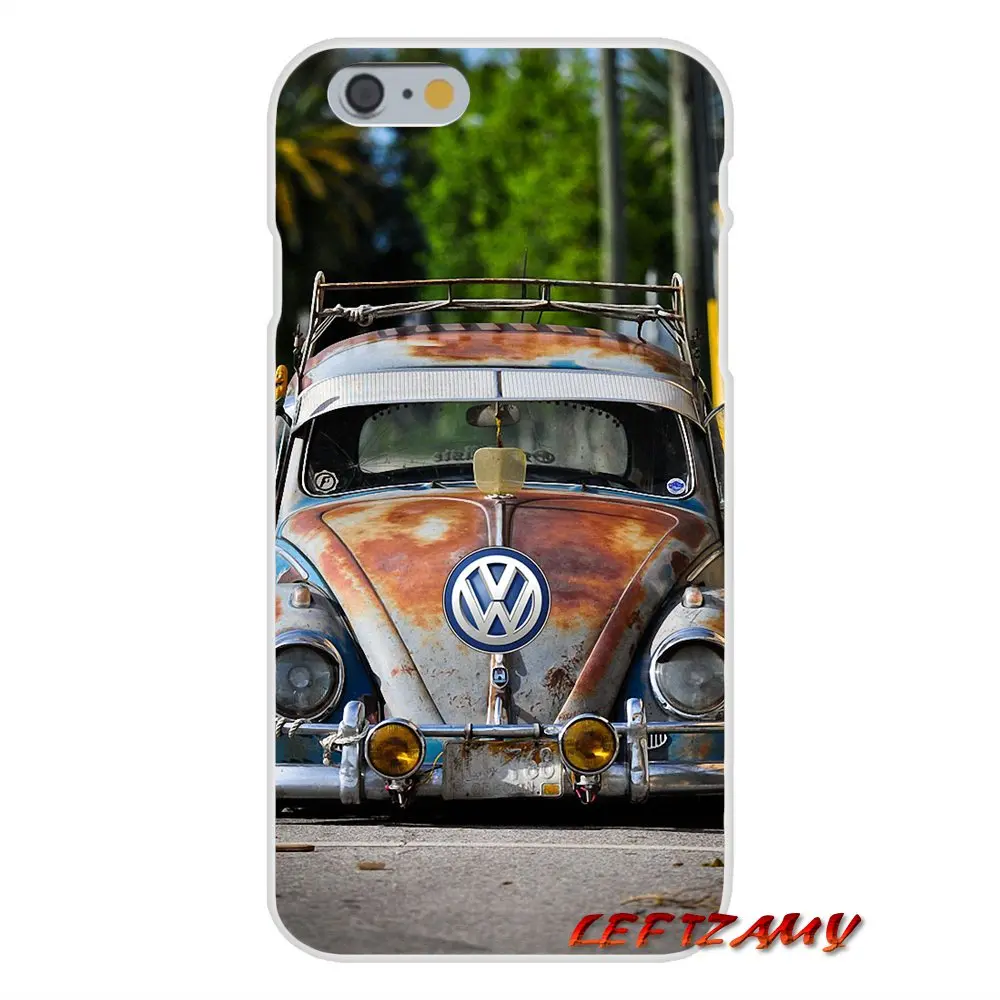 Для iPhone X 4 4S 5 5S 5C SE 6 S 7 8 плюс аксессуары телефон оболочки обложки ретро volkswagen Vw