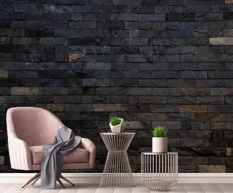 3D Настенные обои на заказ, Современные Простые черные кирпичные стены, обои для спальни, фон для украшения стен, картина