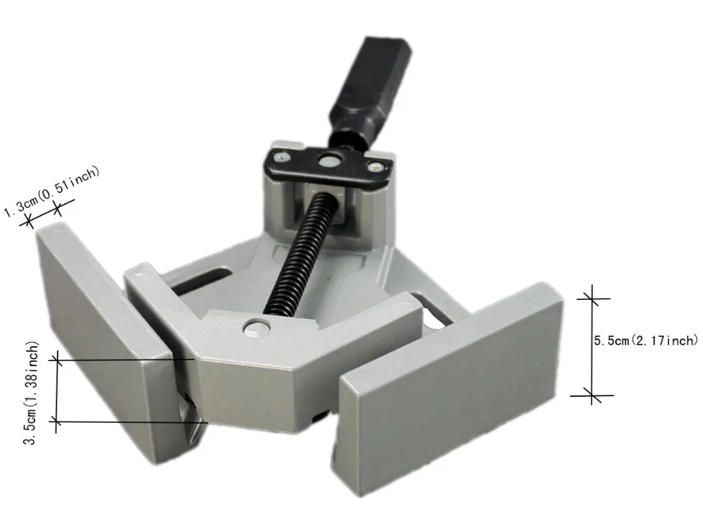 Алюминиевый угловой зажим для деревообработки рама аквариума с одной ручкой 90