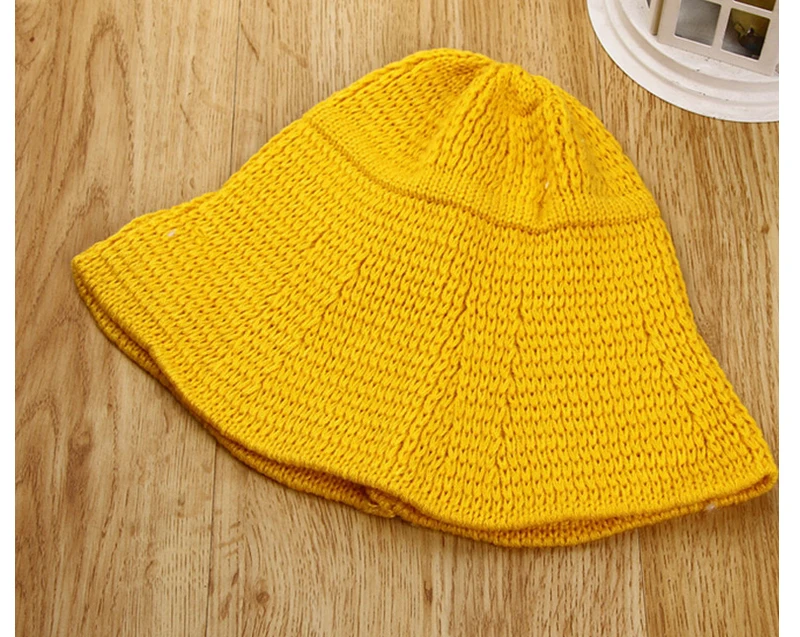 Fahion Hats for Girls Winter Knitted Children's Large Flower Shape Wool Cap Baby Girl Clothing Accessories 1-5 Y | Детская одежда и