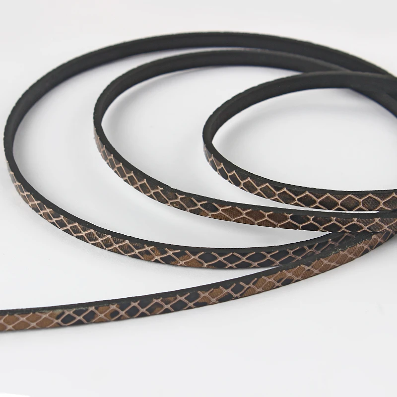 5 мм ПУ плоский кожаный шнур камень Patter трещина ювелирный материал DIY Подвески для