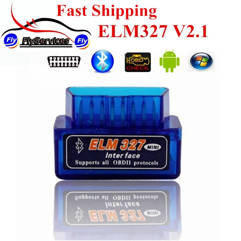 2017 Universal OBD ELM 327 V2.1 OBD2 Bluetooth Auto Scanner OBDII 2 Car Tester For Android Phone/Tablet |