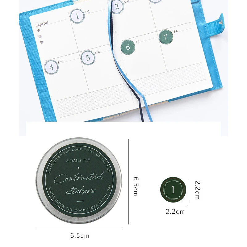 100 ⑤ кор. металлическая коробка дневник календарные наклейки японский ретро