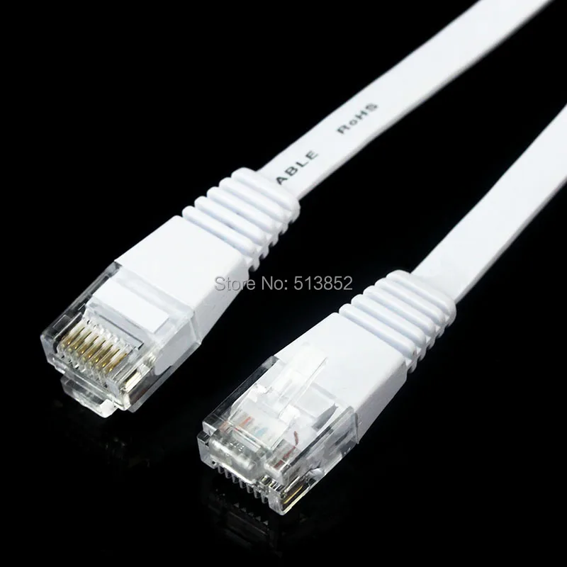 Ультратонкий плоский кабель LAN CAT6 из чистой меди 3 м ПК RJ45 компьютерный шнур для PS3