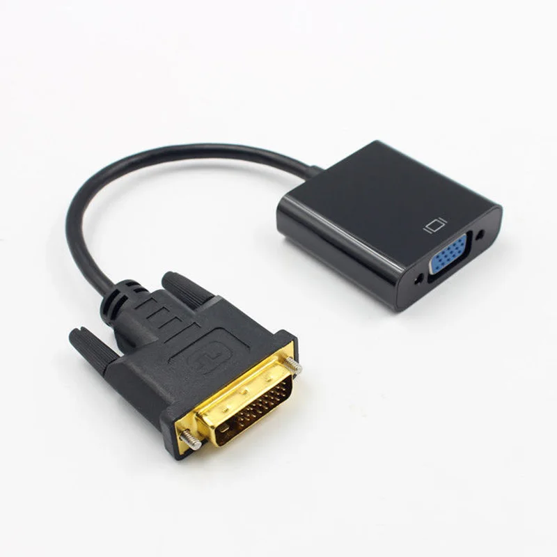 1080P DVI-D 24 + 1 штыревой разъем для VGA 15Pin женский активный кабель адаптер конвертер