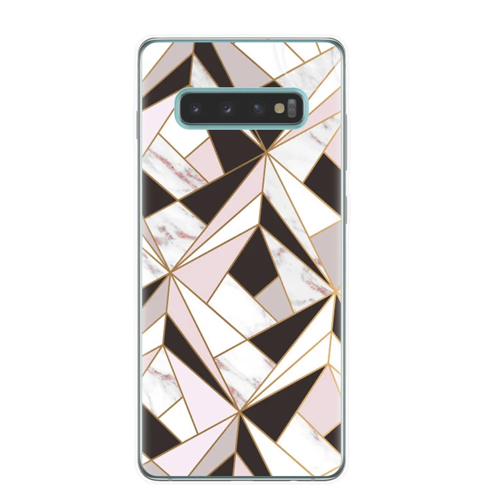 Мраморный чехол для Samsung S6 S7 Edge мягкий из ТПУ S8 S9 S10 Plus S10Lite S10E телефона|Бамперы| |