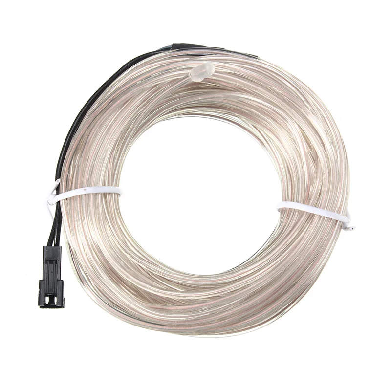 CLAITE 10 м гибкая светодиодная вспышка неоновая световая гирлянда EL мягкая