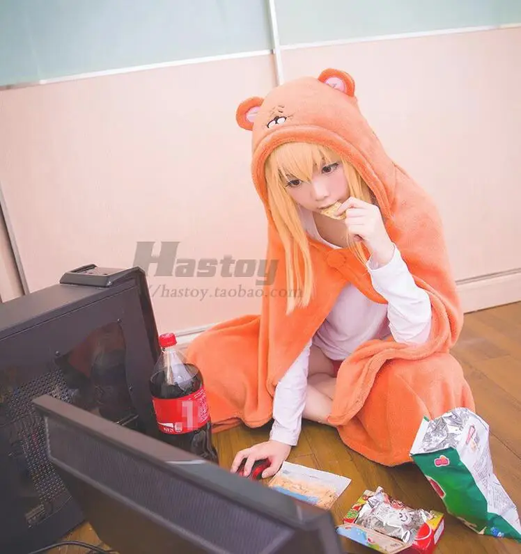 Himouto! Умару-плащ Чана аниме Умару Чан мультипликационный персонаж дома Умару Косплей Костюм фланелевые плащи одеяло мягкая шапка Толстовка Хэллоуин костюм