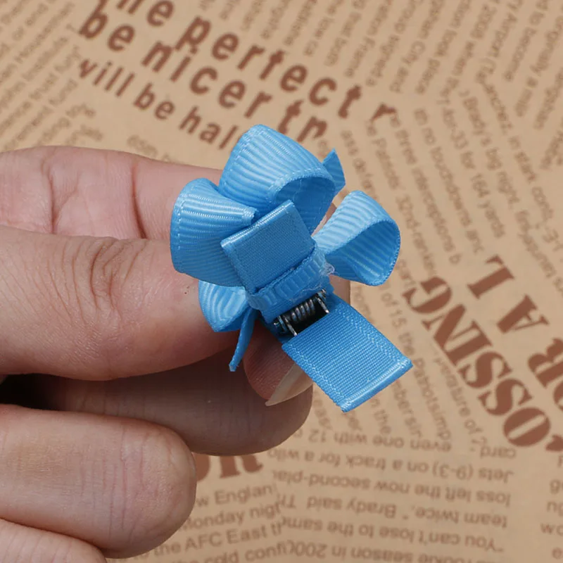 

2018 10Pcs Baby Kids Girl Hair Bow Alligator Clips Grosgrain Ribbon Bowknot Barrettes