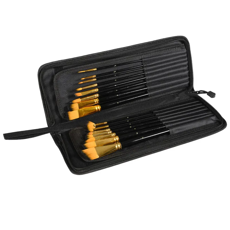 От CONDA: Краски Кисть 15 шт./компл. нейлоновые волосы акварель кисть для гуаши картина маслом Акриловые рисунок Краски ing кисти разных Форма