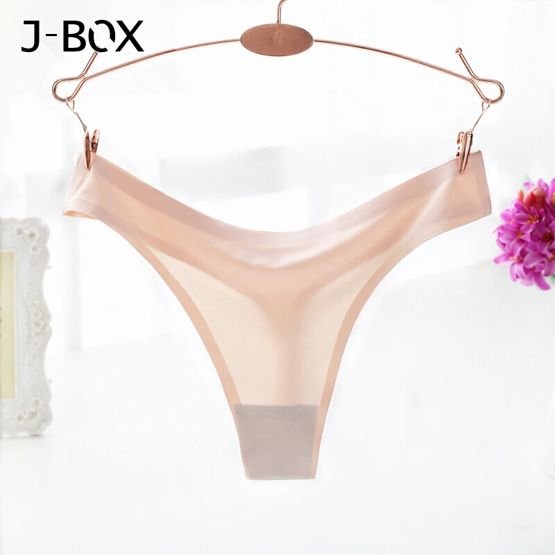 J-BOX, 4 шт., женские шелковые бесшовные трусики, сексуальные трусики, стринги, женские, низкая посадка, стринги, нижнее белье, трусы, Majtki Damskie Tanga