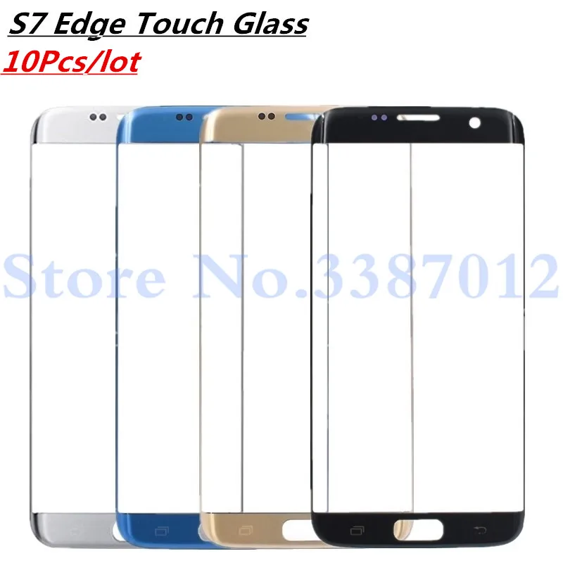 10 шт./лот для Samsung Galaxy S7 Edge G935F G935A ЖК дисплей внешняя сенсорная панель стекло