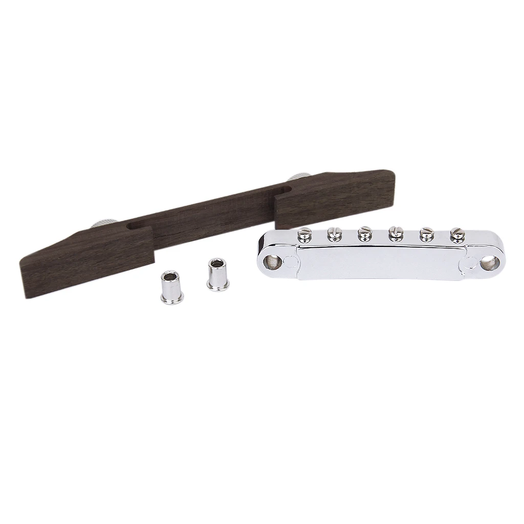 Регулируемый Archtop джазовая гитара палисандр Мост с хромированным покрытием