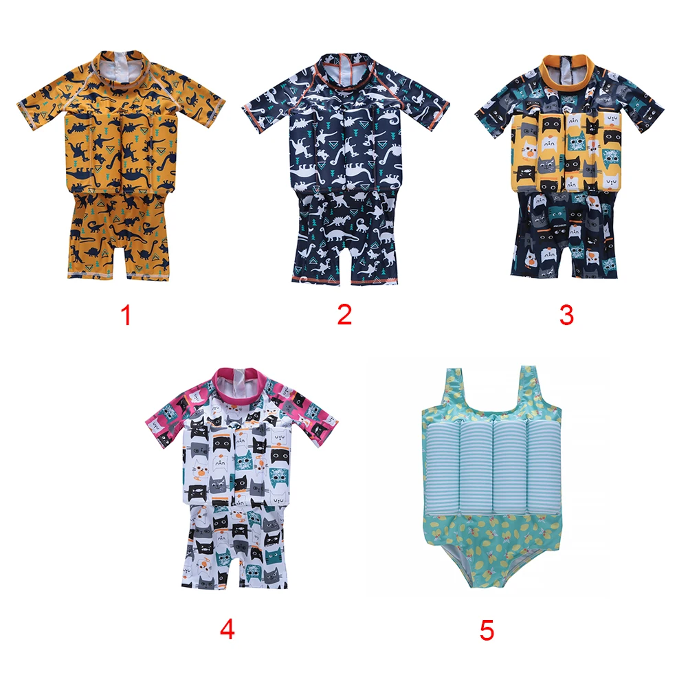 Цельный жилет для мальчиков и девочек с Плавучестью купальный костюм поплавок