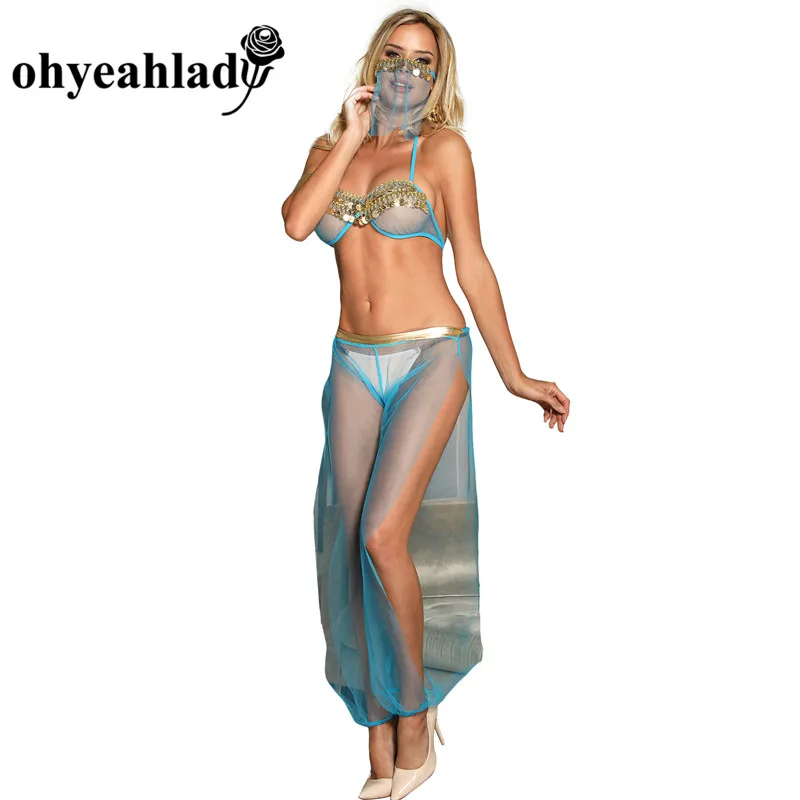 Ohyeahlady Индийский стиль сексуальные костюмы Бралетт комплект нижнего белья с