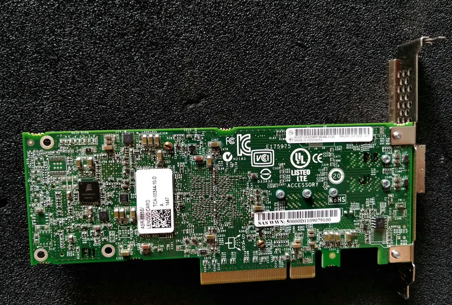 RaidStorage Microsemi PMC модель 8885E Single P/N: 00FC655 ASR-8805 12 ГБ/сек. PCI-E 3 0 X8 контроллер SAS Card |