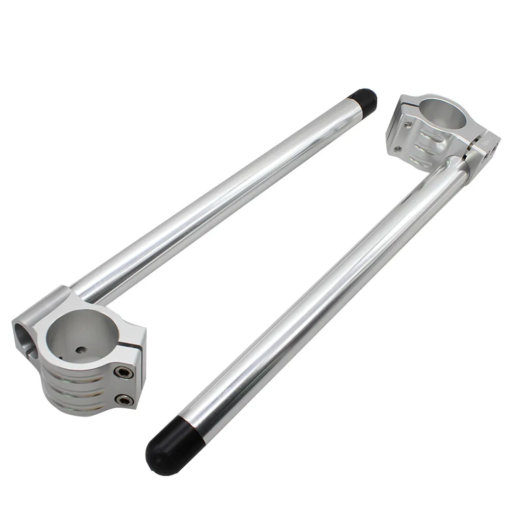 Regular Silver CNC регулируемый мотоцикл 50 мм клип на них Руль Вилка Ручка Бар для Honda CBR1000RR CBR 1000RR 2004-2010 2005 06 07 08 - Цвет: Regular Silver